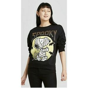Snoopy Spooky Halloween Peanuts Mummy Sweatshirt Medium